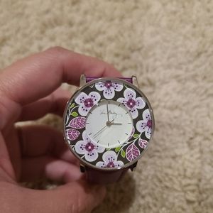 Vera Bradley Plum Petals Women's Watch